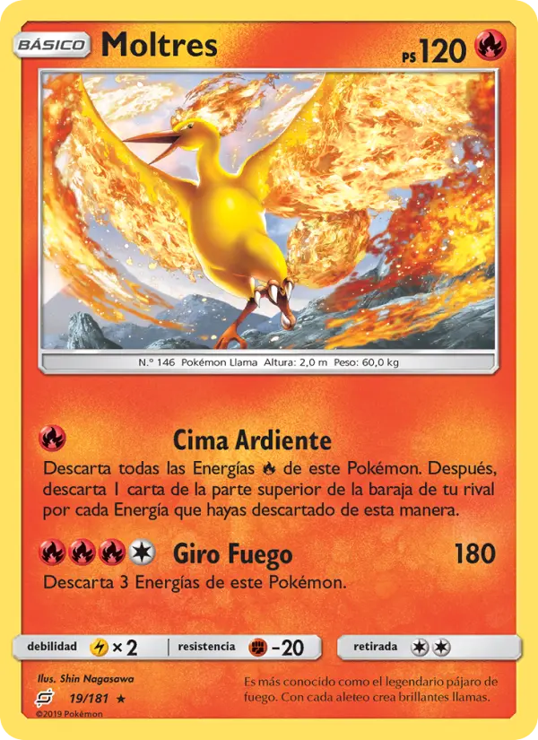 Moltres, Union de Aliados No. 19