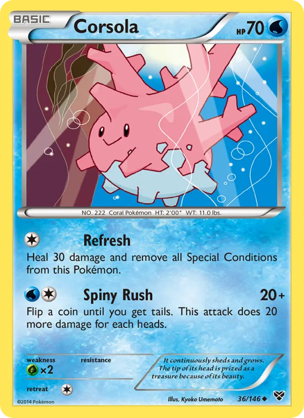 Corsola, XY No. 36