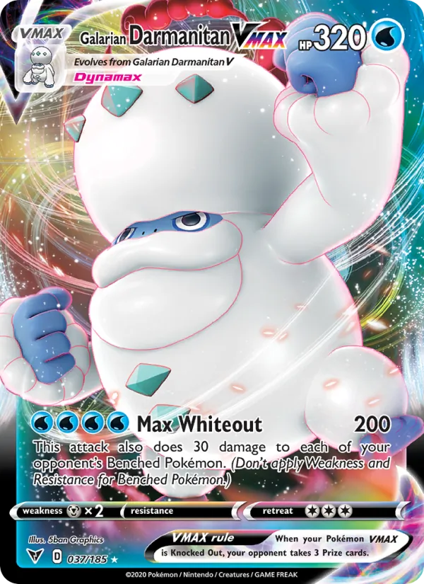 Galarian Darmanitan VMAX, Vivid Voltage Nº 37