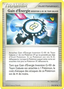 Gain d'Énergie Invention G-101 de Team Galaxie, Platine No. 116 Normal