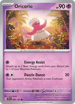 Oricorio, Surging Sparks No. 089 Normal