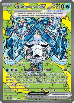 Ogerpon Máscara Fuente ex, Evoluciones Prismáticas Nº 152 Holo