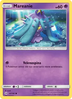 Mareanie, Sole e Luna Nº 62 Normal