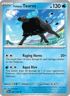 Paldean Tauros, Paldea Evolved No. 041 Normal