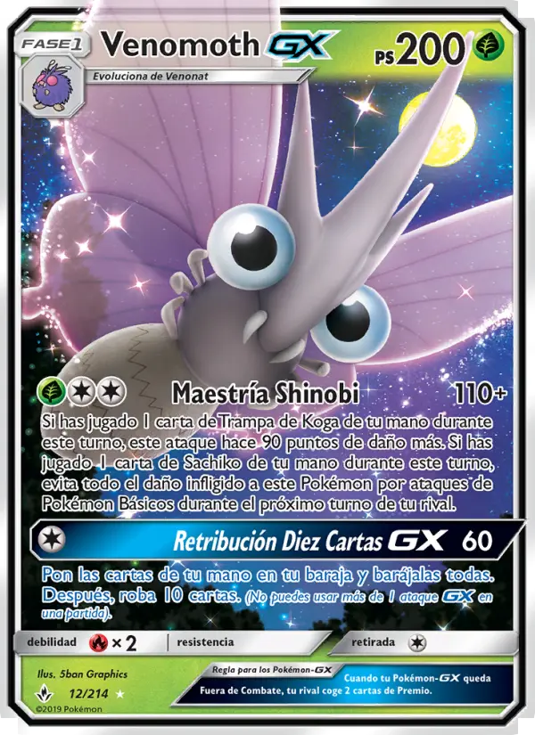 Venomoth GX, Vínculos Indestructibles No. 12