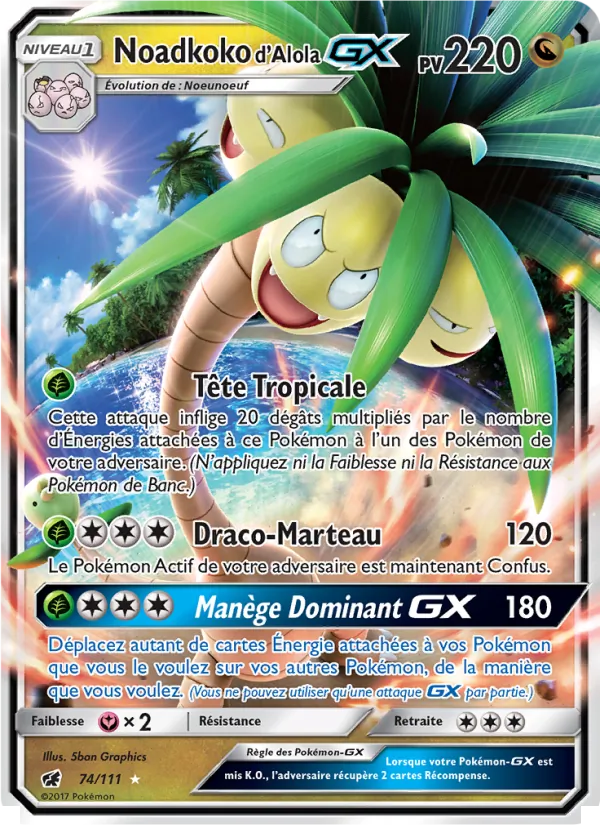 Noadkoko d’Alola GX, Invasion Carmin No. 74
