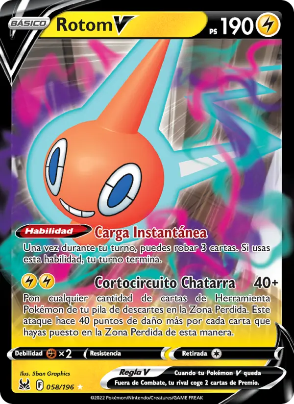 Rotom V, Origen Perdido No. 058