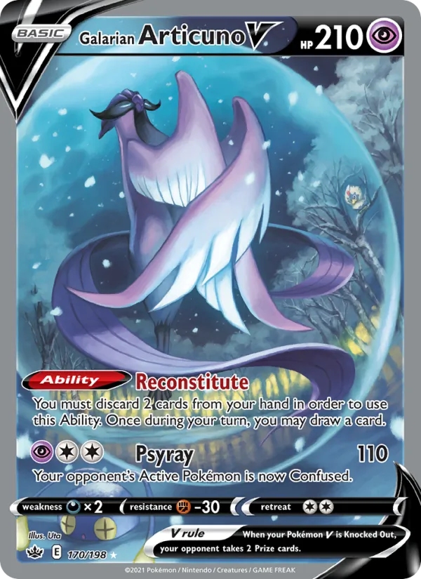 Galarian Articuno V, Chilling Reign No. 170