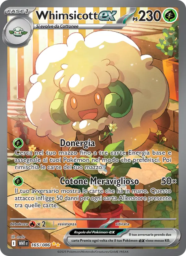 Whimsicott-ex, Fuoco Bianco No. 165