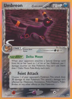 Umbreon δ, Delta Species No. 17 Holo