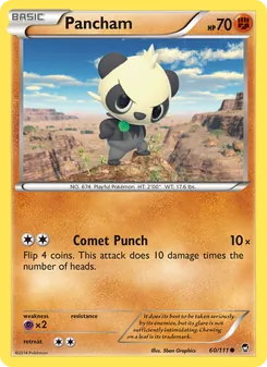 Pancham, Furious Fists Nº 60 Normal