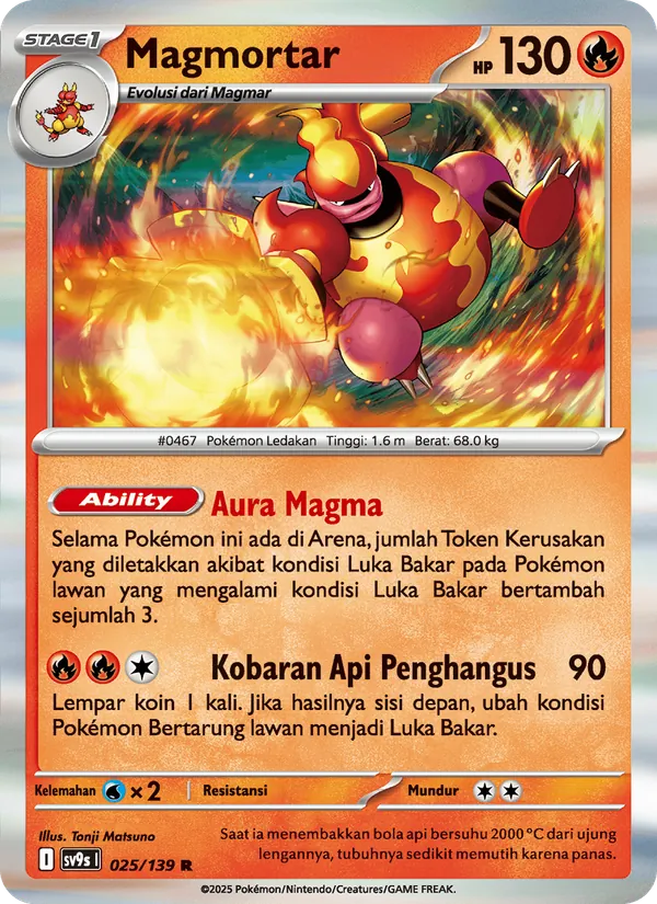 Magmortar, Ikatan Takdir Nº 025