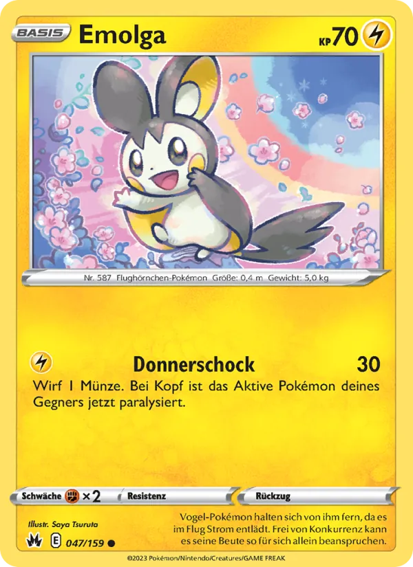 Emolga, Zenit der Könige Nº 047