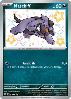 Maschiff, SVP Black Star Promos Nº 071 Holo