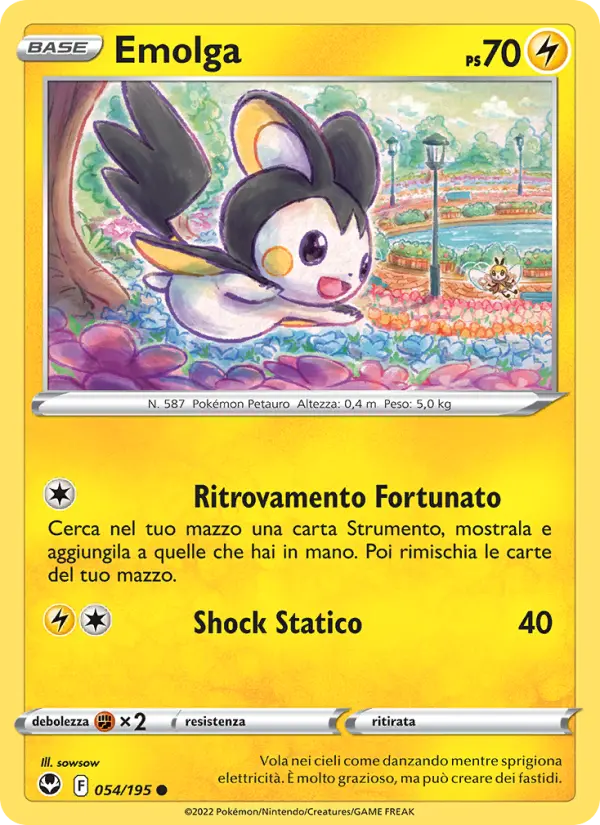 Emolga, Tempesta Argentata Nº 054