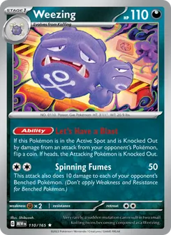 Weezing, 151 Nº 110 Holo