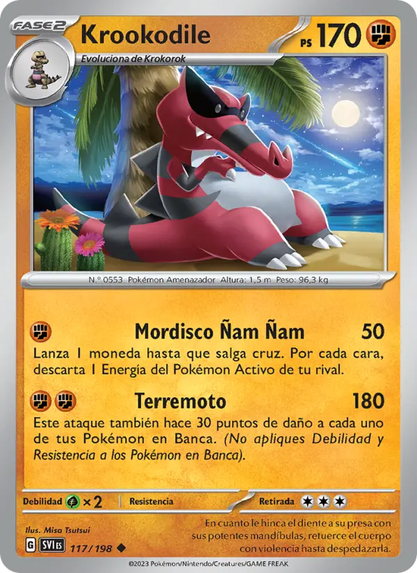 Krookodile, Escarlata y Púrpura No. 117