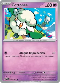 Cottonee, Destinos de Paldea No. 034 Normal