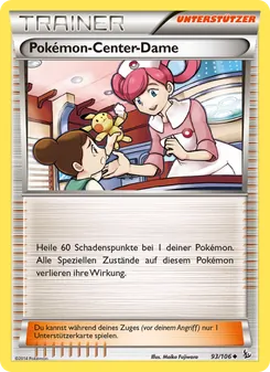 Pokémon-Center-Dame, Flammenmeer Nº 93 Normal