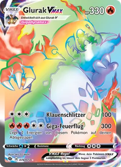 Glurak VMAX, Weg des Champs No. 74 Holo