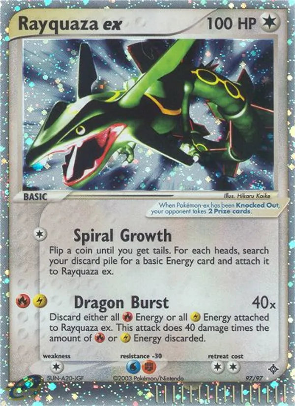 Rayquaza ex, Dragon Nº 97