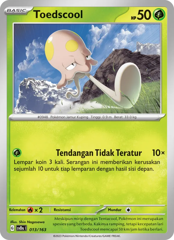 Toedscool, Deck Ringkas ex No. 013