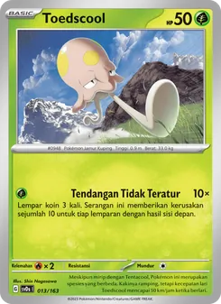 Toedscool, Deck Ringkas ex Nº 013 Normal