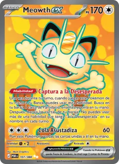 Meowth ex, Equilibrio Perfecto No. 107 Holo