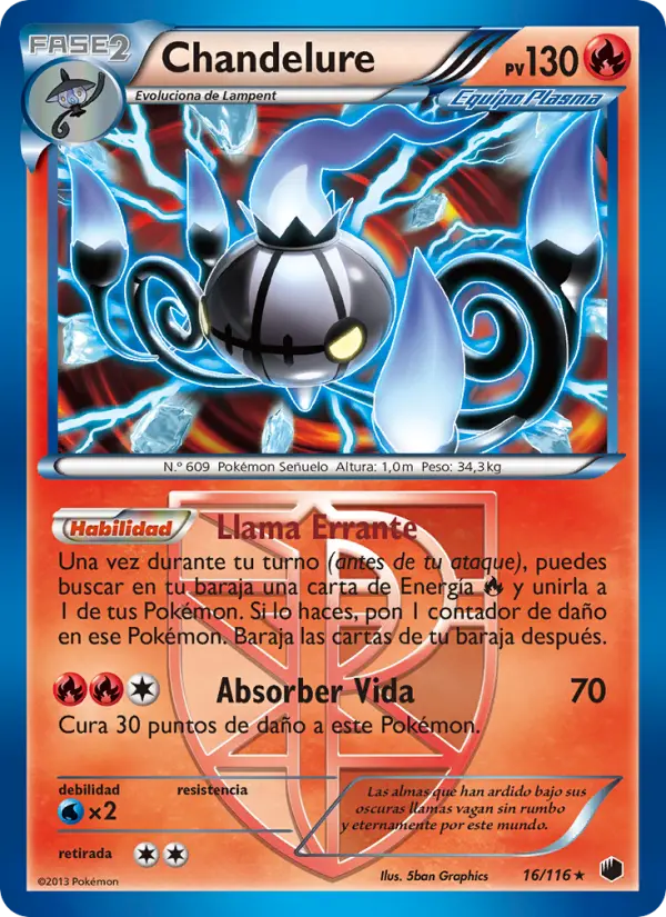 Chandelure, Glaciación Plasma No. 16