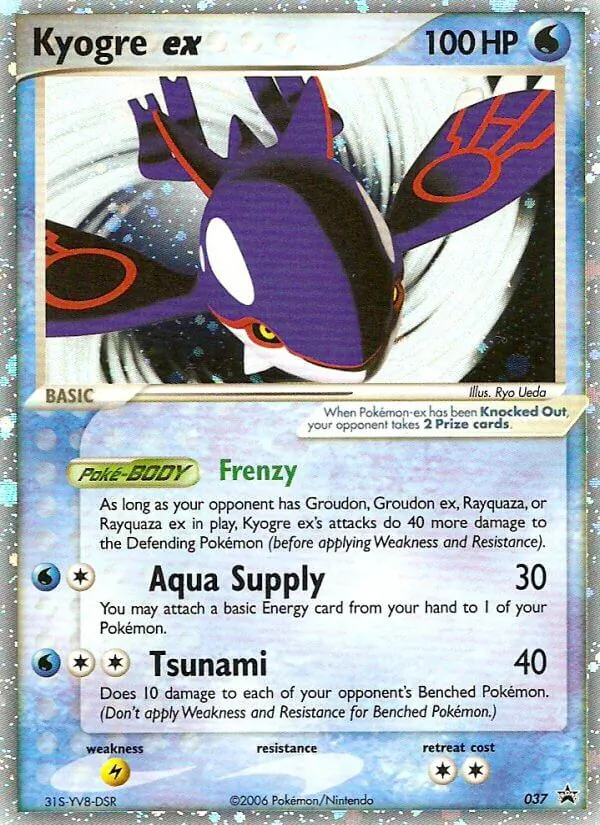 Kyogre ex, Nintendo Black Star Promos No. 37