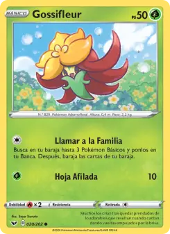 Gossifleur, Espada y Escudo Nº 20 Normal
