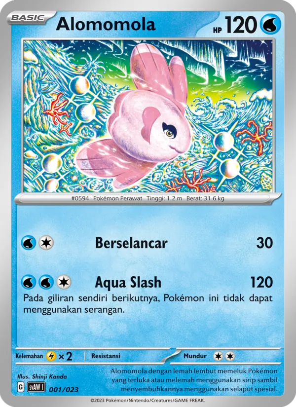 Alomomola, Quaxly & Mimikyu ex No. 001