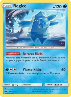 Regice, Tormenta Celestial Nº 45 Normal
