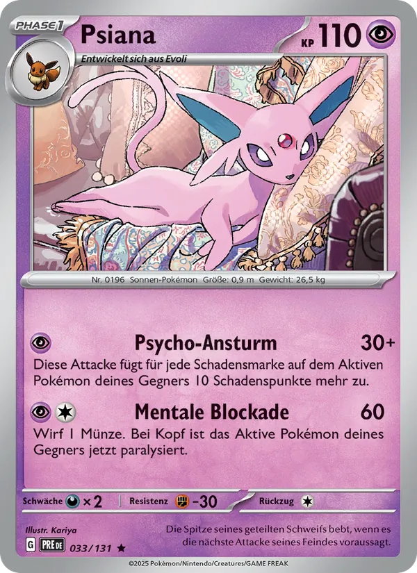 Psiana, Prismatische Entwicklungen No. 033