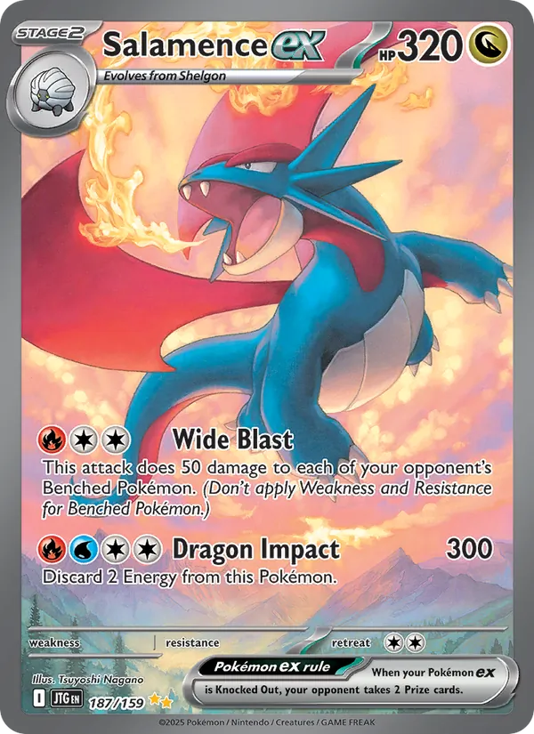 Salamence ex, Journey Together No. 187