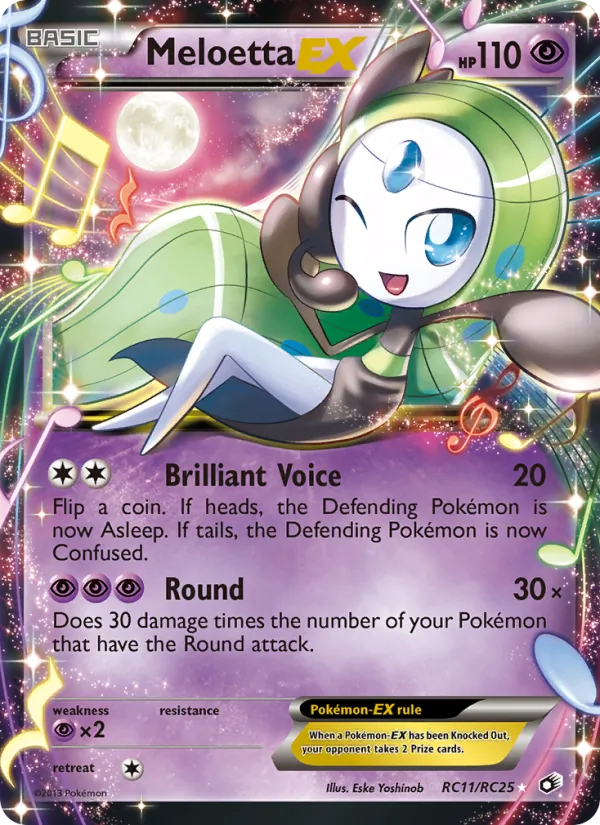 Meloetta-EX, Legendary Treasures No. RC11