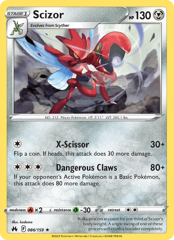 Scizor, Crown Zenith Nº 086