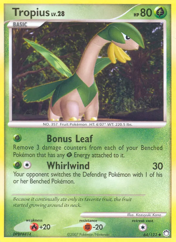 Tropius, Mysterious Treasures No. 64
