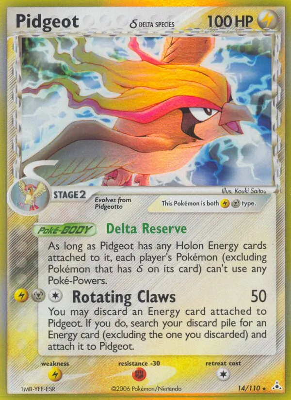 Pidgeot δ, Holon Phantoms No. 14