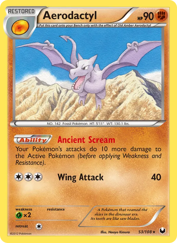 Aerodactyl, Dark Explorers No. 53