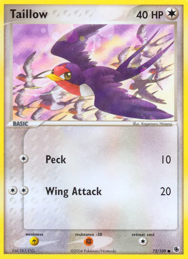 Taillow, Ruby & Sapphire Nº 72