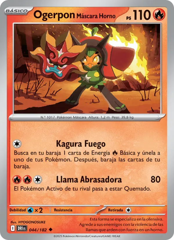 Ogerpon Máscara Horno, Rivales Predestinados Nº 044