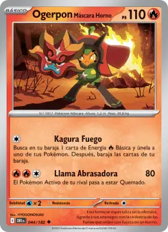 Ogerpon Máscara Horno, Rivales Predestinados Nº 044 Normal