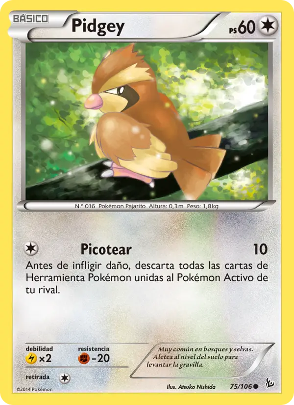 Pidgey, Destellos de Fuego No. 75