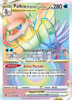 Palkia Originale V ASTRO, Lucentezza Siderale No. 192 Holo