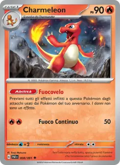 Charmeleon, Destino di Paldea No. 008 Normal