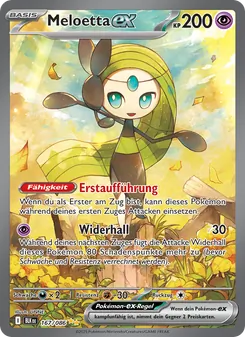 Meloetta-ex, Schwarze Blitze No. 167 Holo