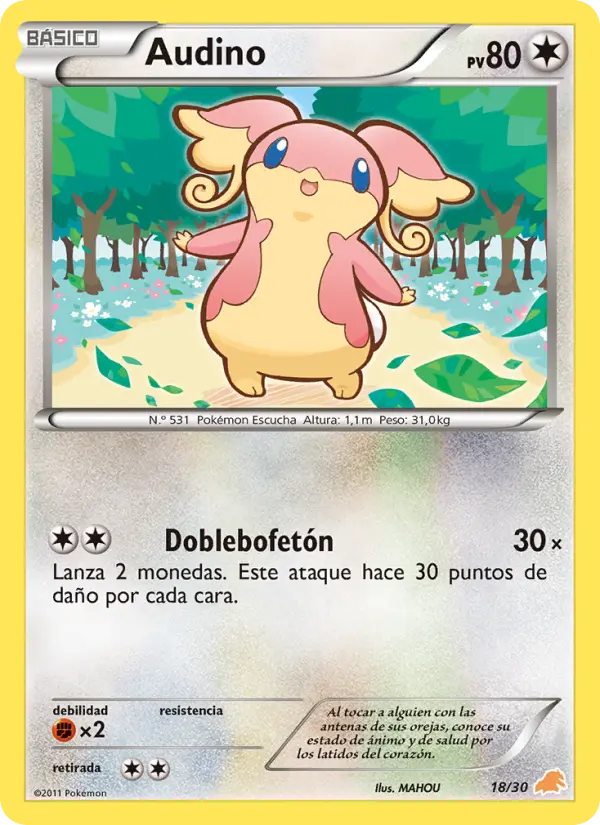 Audino, Kit de Entrenador BW (Excadrill) Nº 18