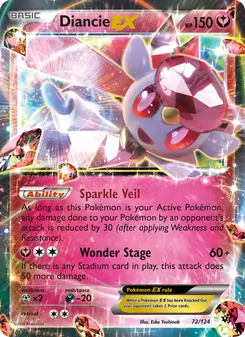 Diancie EX, Fates Collide Nº 72 Normal