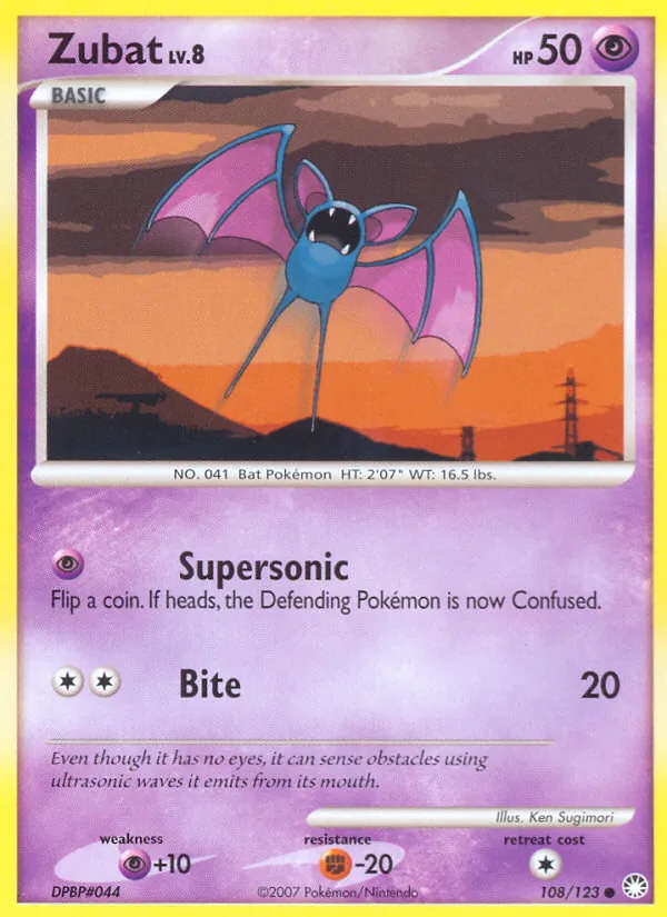 Zubat, Mysterious Treasures No. 108
